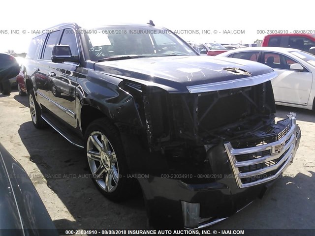 1GYS3HKJ2HR289890 - 2017 CADILLAC ESCALADE ESV LUXURY GRAY photo 1