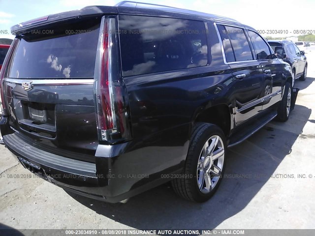 1GYS3HKJ2HR289890 - 2017 CADILLAC ESCALADE ESV LUXURY GRAY photo 4