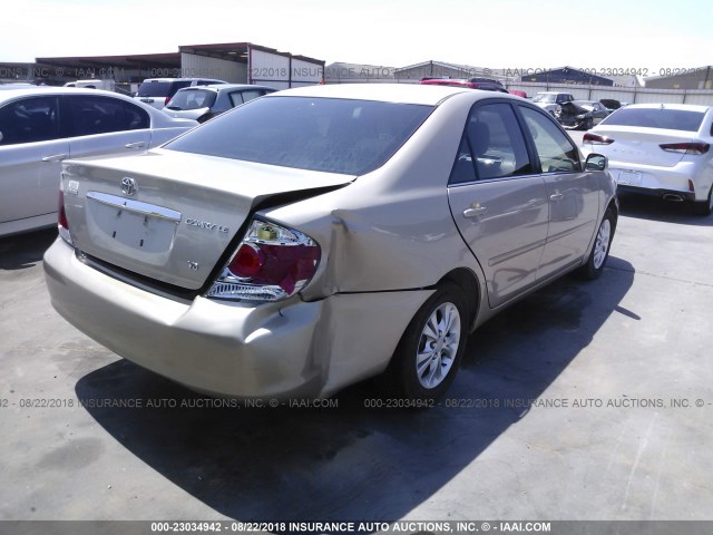 4T1BF32K35U609733 - 2005 TOYOTA CAMRY LE/XLE/SE Qızıl foto 4