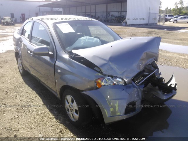 KL1TD566X7B074784 - 2007 CHEVROLET AVEO LS GRAY photo 1