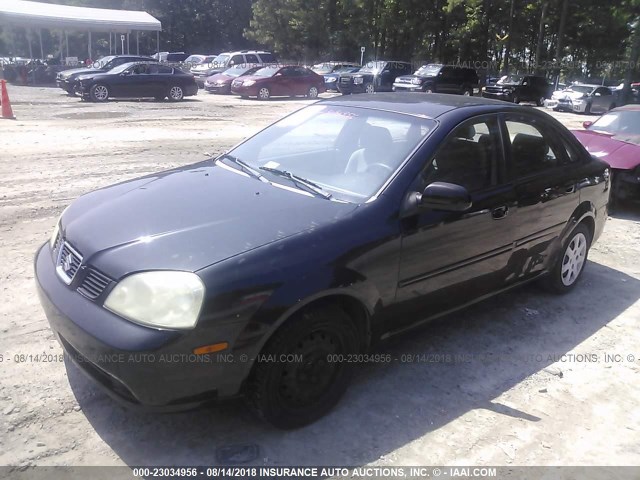 KL5JD56Z65K194482 - 2005 SUZUKI FORENZA S BLACK photo 2