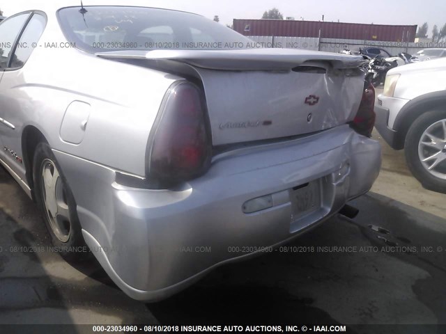 2G1WX15K029391092 - 2002 CHEVROLET MONTE CARLO SS ვერცხლისფერი ფოტო 6