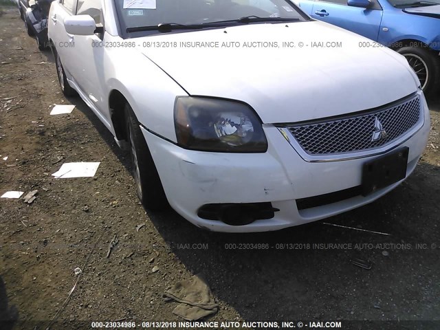 4A32B2FF4BE009250 - 2011 MITSUBISHI GALANT FE WHITE photo 6