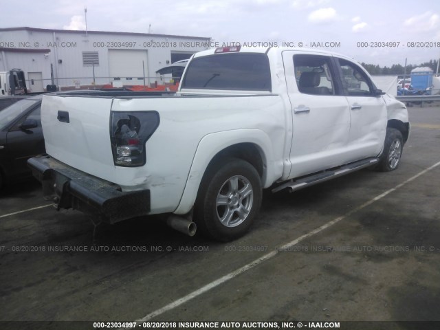 5TBDV58138S495731 - 2008 TOYOTA TUNDRA CREWMAX LIMITED WHITE photo 4