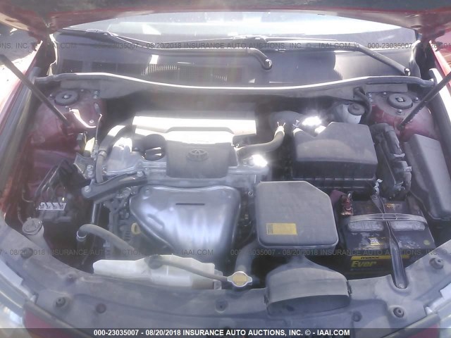 4T1BF1FK2EU746547 - 2014 TOYOTA CAMRY L/SE/LE/XLE წითელი ფოტო 10