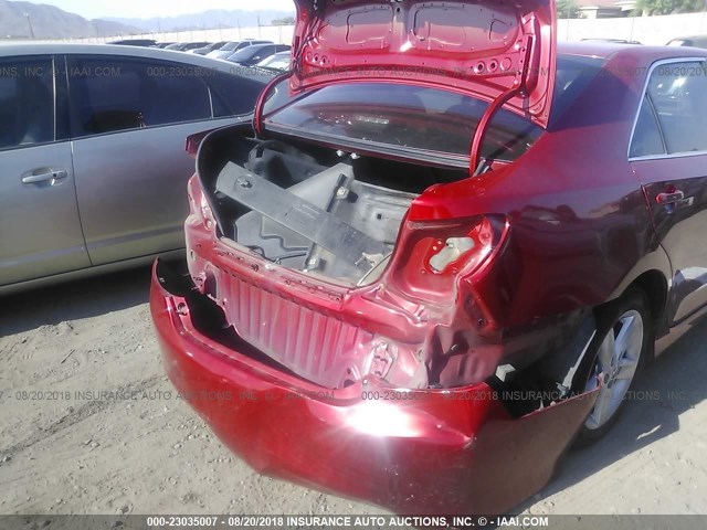 4T1BF1FK2EU746547 - 2014 TOYOTA CAMRY L/SE/LE/XLE RED photo 6