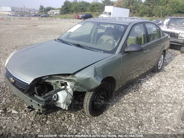1G1ZS51F46F277640 - 2006 CHEVROLET MALIBU LS მწვანე ფოტო 2