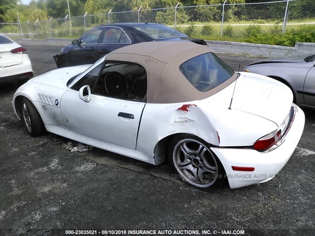 WBACN53471LL46330 - 2001 BMW Z3 3.0 WHITE photo 3