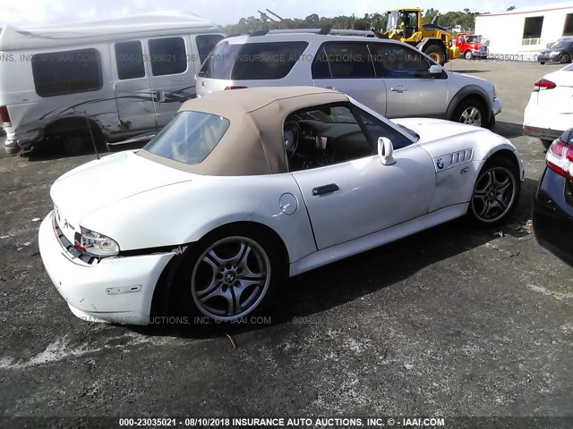 WBACN53471LL46330 - 2001 BMW Z3 3.0 WHITE photo 4