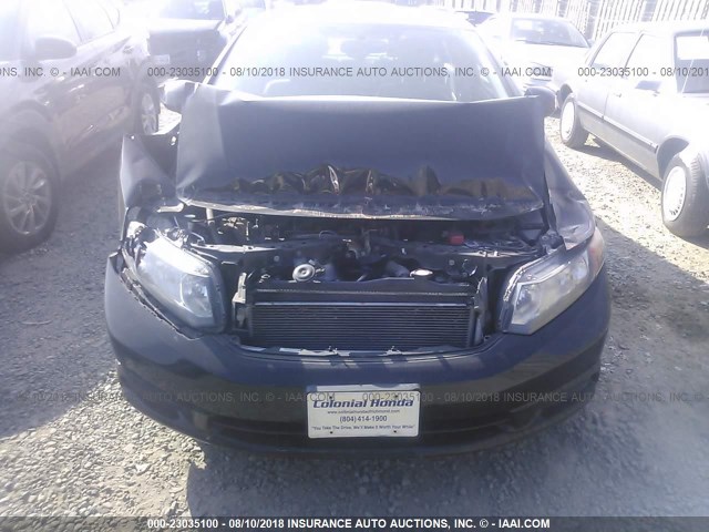 19XFB2F99CE000080 - 2012 HONDA CIVIC EXL BLACK photo 6