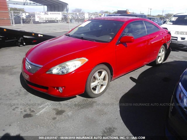 4T1CA30P84U007572 - 2004 TOYOTA CAMRY SOLARA SE/SLE წითელი ფოტო 2