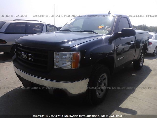 1GTEC14X48Z219402 - 2008 GMC SIERRA C1500 BLUE photo 2