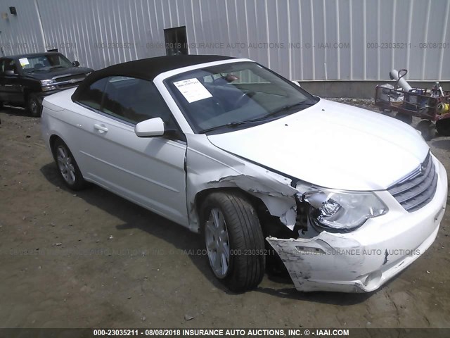 1C3LC55R88N270976 - 2008 CHRYSLER SEBRING TOURING WHITE photo 1