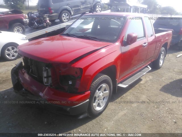 1GCESCF95B8140654 - 2011 CHEVROLET COLORADO LT RED photo 2