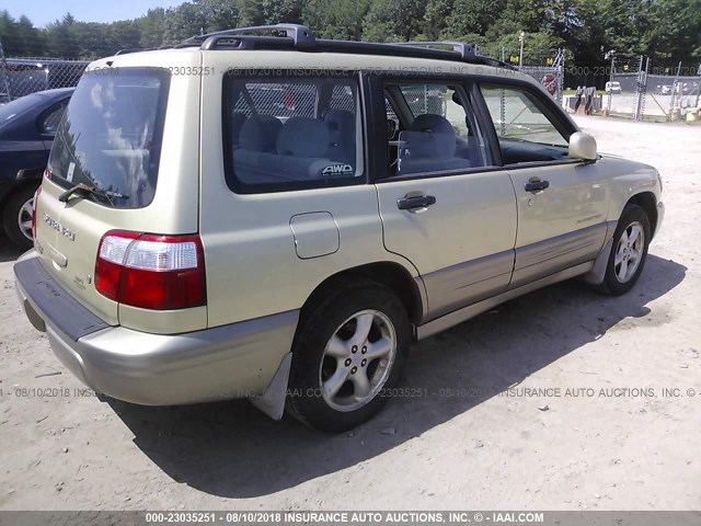 JF1SF65561H755886 - 2001 SUBARU FORESTER S GREEN photo 4