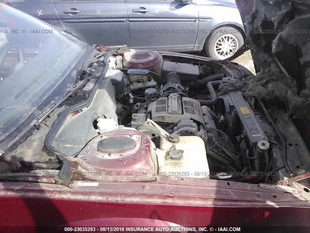 1G4HP14C4KH532411 - 1989 BUICK LESABRE RED photo 10