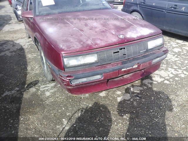 1G4HP14C4KH532411 - 1989 BUICK LESABRE RED photo 6