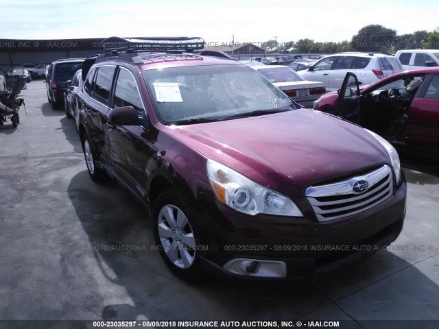 4S4BRCBCXC3294769 - 2012 SUBARU OUTBACK 2.5I PREMIUM RED photo 1