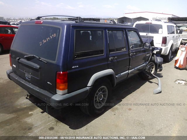 1J4FJ68S5WL173918 - 1998 JEEP CHEROKEE SPORT/CLASSIC ლურჯი ფოტო 4