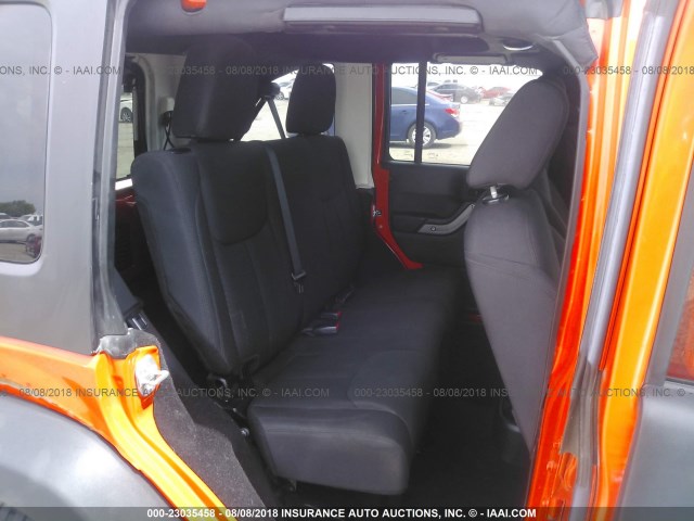 1C4BJWDG7FL736084 - 2015 JEEP WRANGLER UNLIMITE SPORT ORANGE photo 8