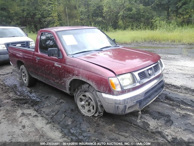 1N6DD21S1YC320520 - 2000 NISSAN FRONTIER XE RED photo 1