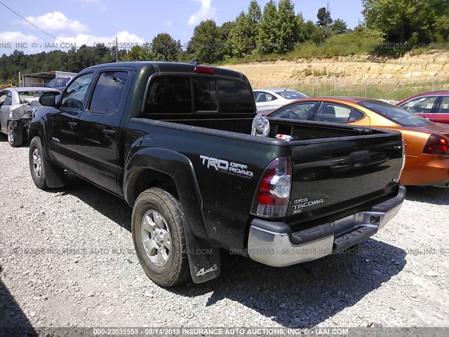 3TMLU4EN9CM086035 - 2012 TOYOTA TACOMA DOUBLE CAB 绿色 照片 3