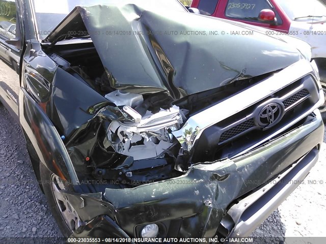 3TMLU4EN9CM086035 - 2012 TOYOTA TACOMA DOUBLE CAB 绿色 照片 6