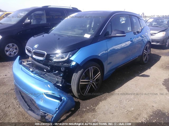 WBY7Z4C52JVD95372 - 2018 BMW I3 REX BLUE photo 2