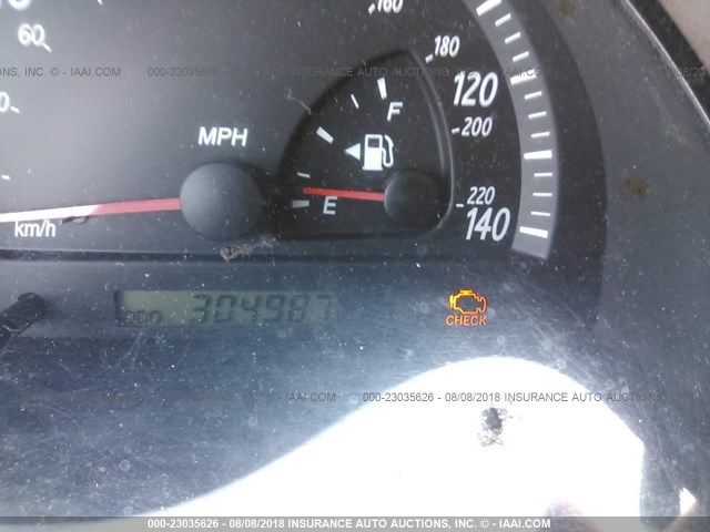 JTDBE32K130230810 - 2003 TOYOTA CAMRY LE/XLE GRAY photo 7