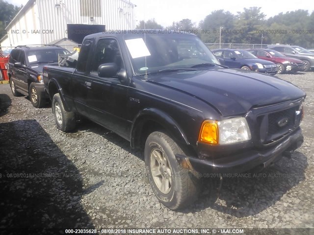 1FTZR45E54TA06258 - 2004 FORD RANGER SUPER CAB 黑色 照片 1