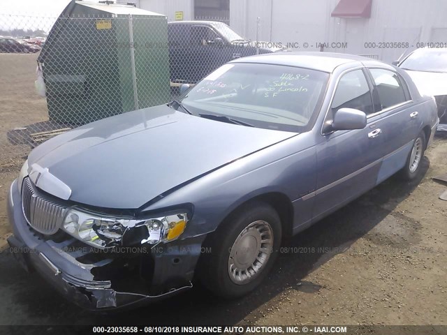 1LNHM81W4YY908551 - 2000 LINCOLN TOWN CAR EXECUTIVE BLUE photo 2
