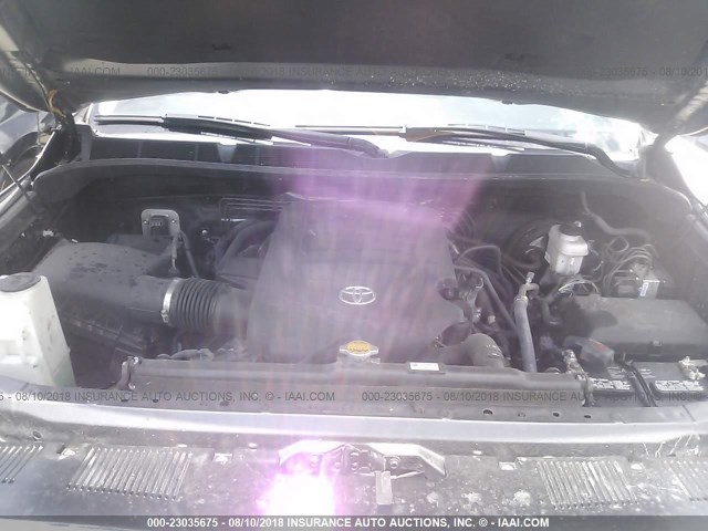 5TFRM5F14GX103528 - 2016 TOYOTA TUNDRA DOUBLE CAB SR/SR5 GRAY photo 10