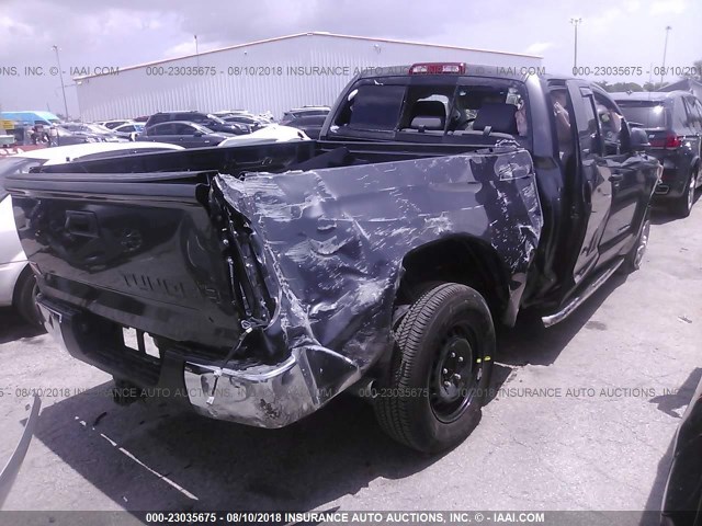 5TFRM5F14GX103528 - 2016 TOYOTA TUNDRA DOUBLE CAB SR/SR5 GRAY photo 4