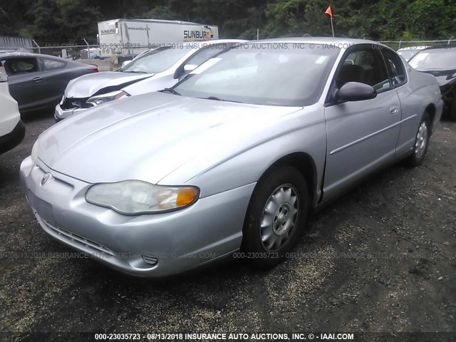 2G1WW12E7Y9204456 - 2000 CHEVROLET MONTE CARLO LS 银色 照片 2