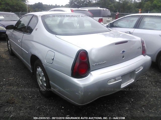 2G1WW12E7Y9204456 - 2000 CHEVROLET MONTE CARLO LS 银色 照片 3