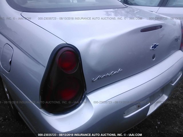 2G1WW12E7Y9204456 - 2000 CHEVROLET MONTE CARLO LS 银色 照片 6