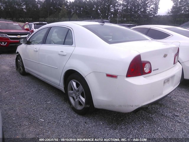 1G1ZB5E08CF240723 - 2012 CHEVROLET MALIBU LS WHITE photo 3