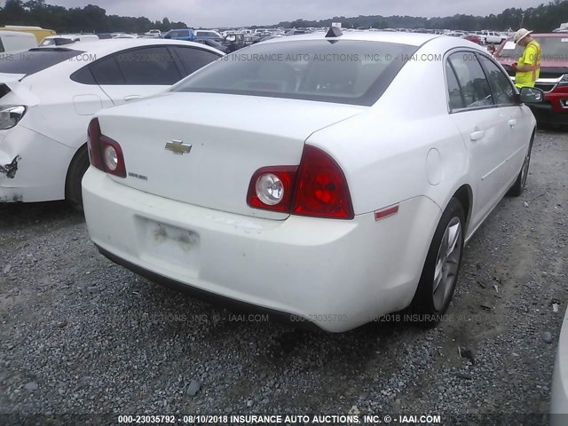 1G1ZB5E08CF240723 - 2012 CHEVROLET MALIBU LS WHITE photo 4
