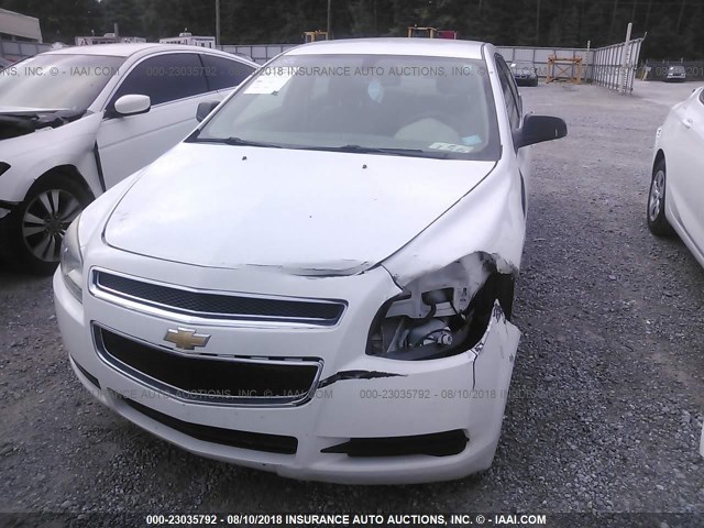 1G1ZB5E08CF240723 - 2012 CHEVROLET MALIBU LS WHITE photo 6