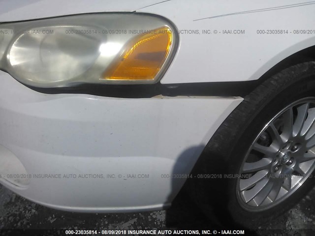 1C3EL55R36N140352 - 2006 CHRYSLER SEBRING TOURING WHITE photo 6