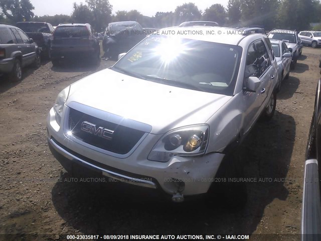 1GKEV237X8J296649 - 2008 GMC ACADIA SLT-1 WHITE photo 2