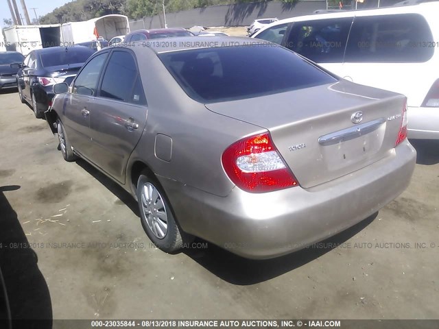 JTDBE32K440268453 - 2004 TOYOTA CAMRY LE/XLE Champagne photo 3
