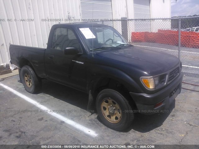 4TAPM62N0TZ148546 - 1996 TOYOTA TACOMA BLACK photo 1