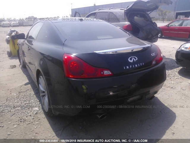 JNKCV64E68M125966 - 2008 INFINITI G37 JOURNEY/SPORT BLACK photo 3