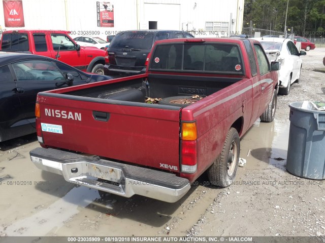 1N6HD16SXSC422006 - 1995 NISSAN TRUCK KING CAB SE/KING CAB XE RED photo 4