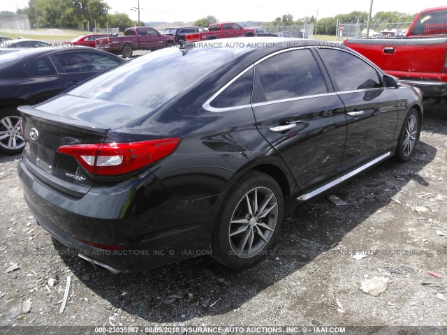 5NPE34ABXFH102339 - 2015 HYUNDAI SONATA SPORT/LIMITED BLACK photo 4