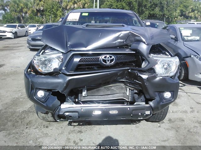 5TFJU4GN5FX089517 - 2015 TOYOTA TACOMA DOUBLE CAB PRERUNNER GRAY photo 6