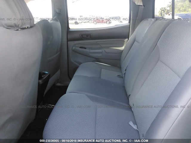 5TFJU4GN5FX089517 - 2015 TOYOTA TACOMA DOUBLE CAB PRERUNNER GRAY photo 8