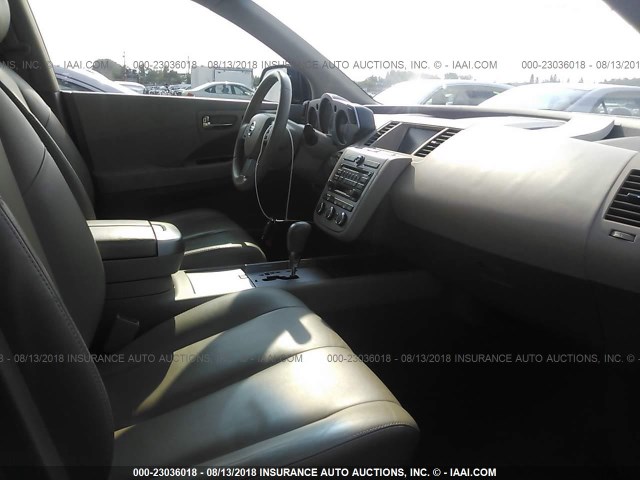 JN8AZ08W46W508355 - 2006 NISSAN MURANO SL/SE/S GOLD photo 5