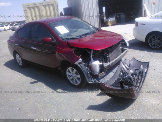 3N1CN7AP1CL930342 - 2012 NISSAN VERSA S/SV/SL RED photo 1